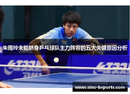 朱雨玲未能跻身乒乓球队主力阵容的五大关键原因分析 朱雨玲未能跻身乒乓球队主力阵容的五大关键原因分析